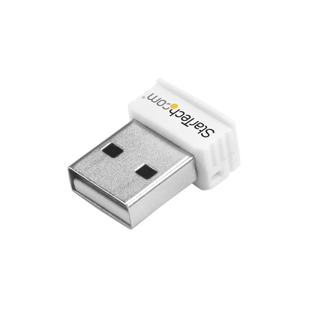 Startech - StarTech.com Mini Clé USB Sans Fil N 150 Mbps - Adaptateur USB WiFi 802.11n/g 1T1R - Blanc - Carte réseau