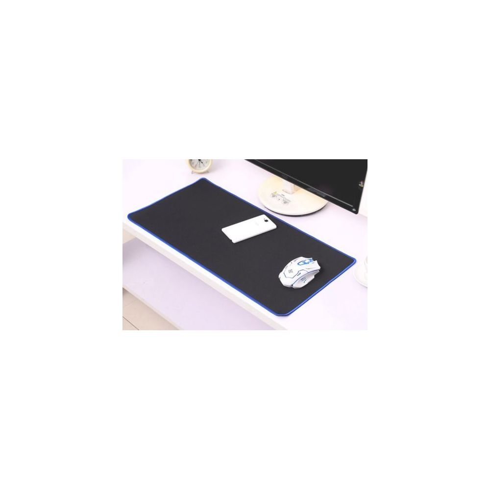Cabling - CABLING® Tapis de Souris de Gaming et bureautique Taille XXL (580 x 300 x 4 mm), Noir contour bleu - Tapis de souris
