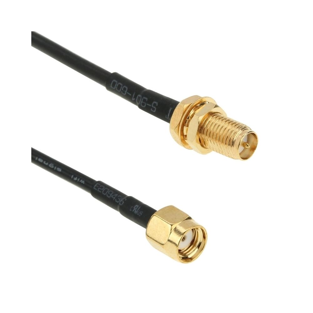 Wewoo - Câble sans fil RP-SMA 2.4GHz mâle à femelle 178 d'extension d'antenne à haute fréquence, longueur: 10m - Antenne WiFi