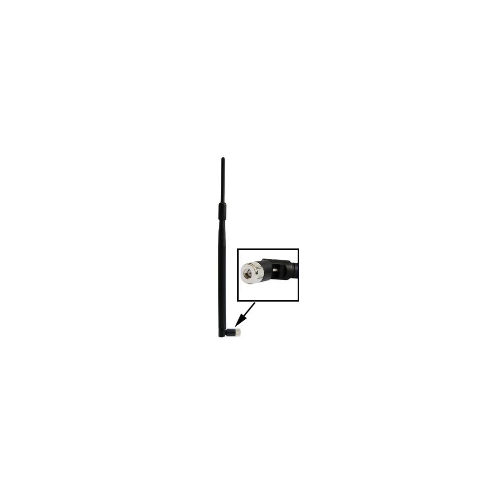 Wewoo - Antenne noir pour réseau de routeur avec base d'antenne de sans fil 7dB RP-SMA - Antenne WiFi