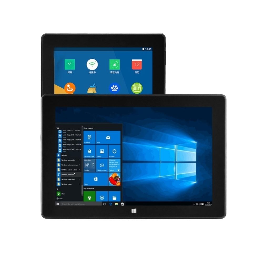 Wewoo - Tablette Tactile OS, 10 pouces, 4 Go + 64 Go, Windows 10 et Android 5.1, Intel Cherry Trail Z8350 Quad-Core 1,84 GHz, OTG, HDMI, BT, WiFi - Tablette Android