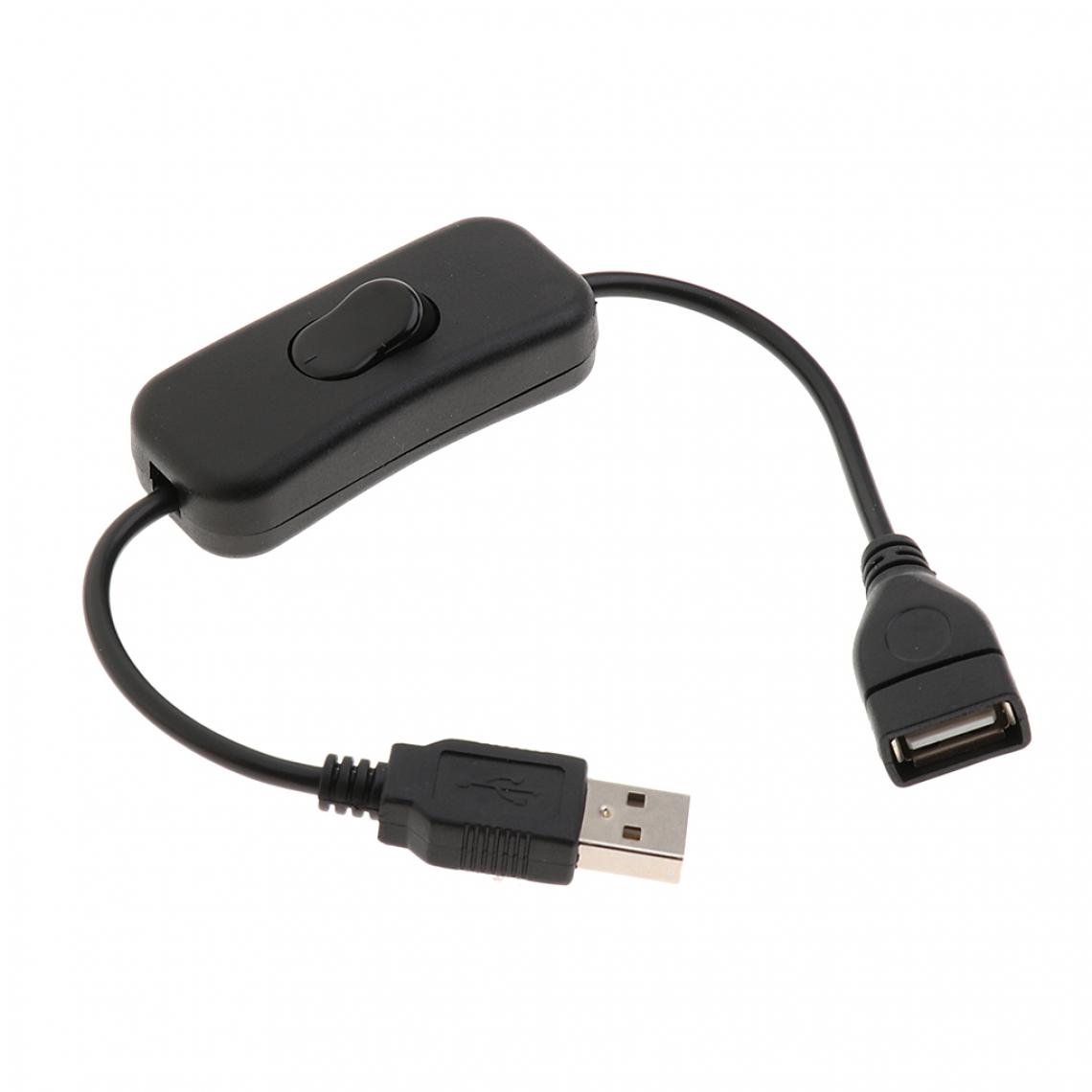 marque generique - Câble D'etension USB Avec Interrupteur Marche / Arrêt Interrupteur à Bascule Contrôle De Puissance Pour Led - Hub