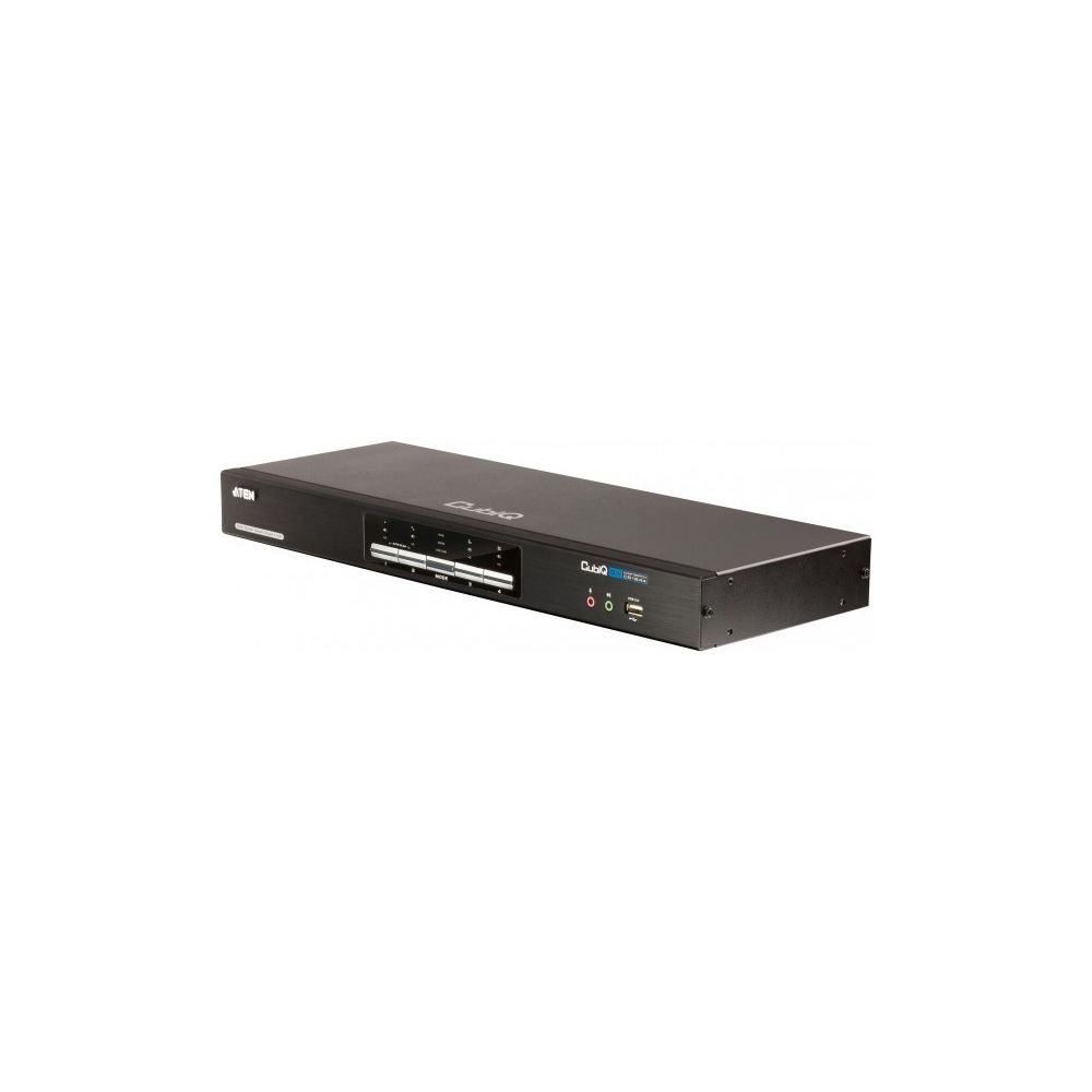 Aten - Aten CS1644A switch KVM double écran DVI/USB+audio 4 ports - Switch KVM