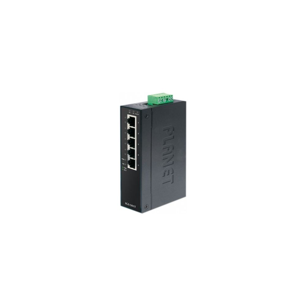 Planet Technology Corp - Planet Switch Indust Gigabit -40/75° - 5 ports 10/100/1000 - Switch