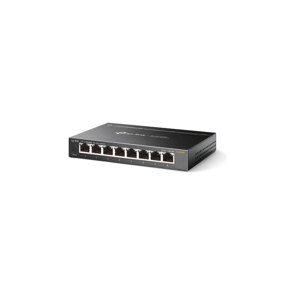 TP-LINK - TP-LINK TL-SG108S commutateur réseau Non-géré L2 Gigabit Ethernet (10/100/1000) Noir - Switch