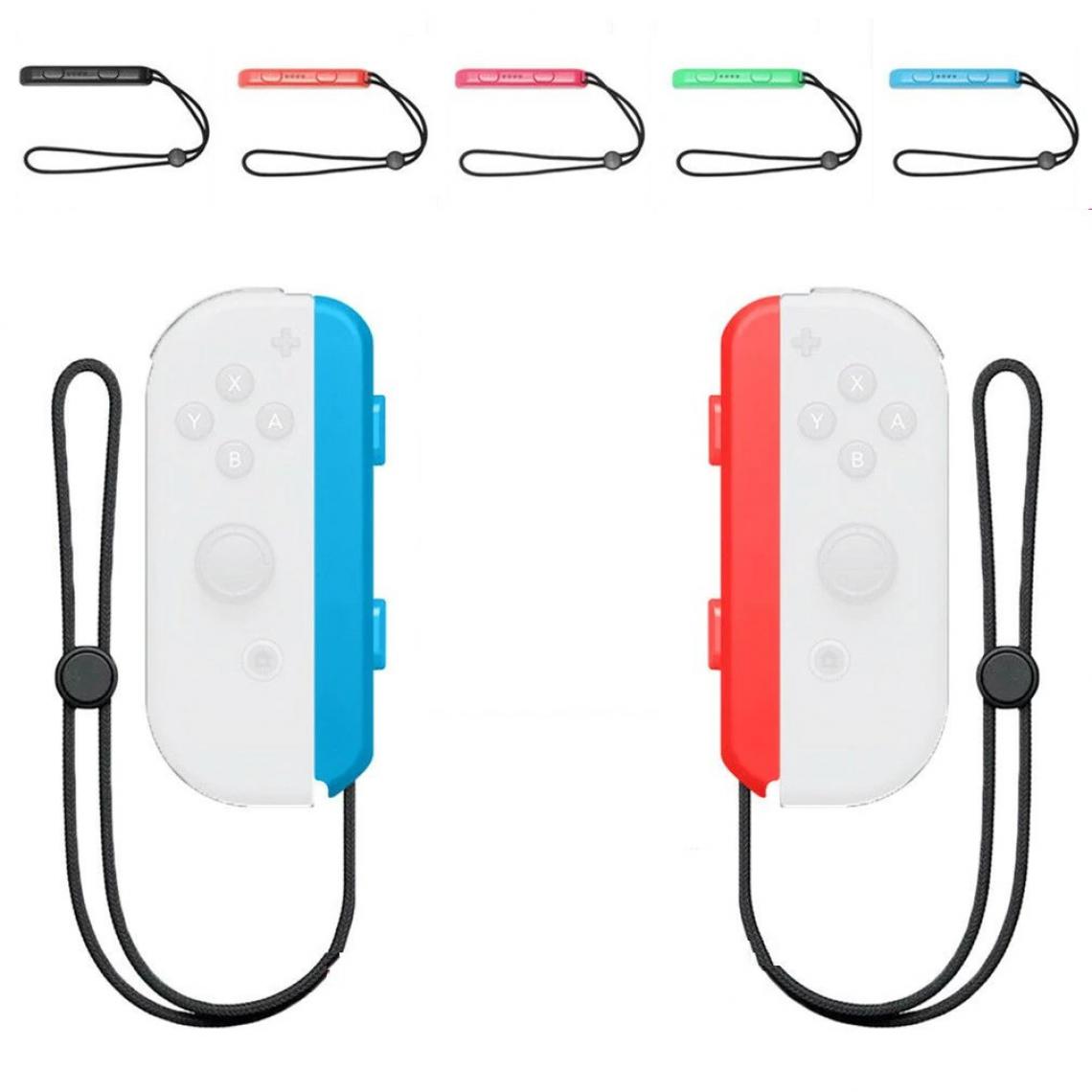 Shot - Dragonne pour Joy-Con Manette Nintendo Switch Boutons R L (NOIR) - Joystick