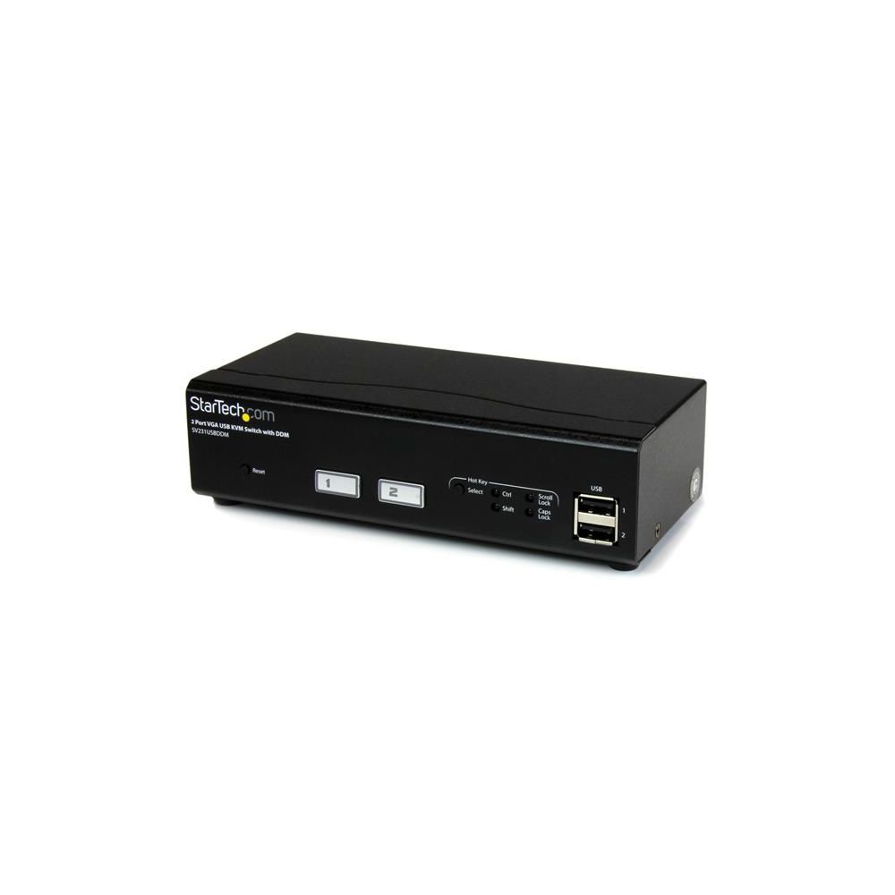 Startech - StarTech.com Switch KVM USB / VGA à 2 ports avec commutation rapide DDM et câbles - Commutateur KVM - Switch