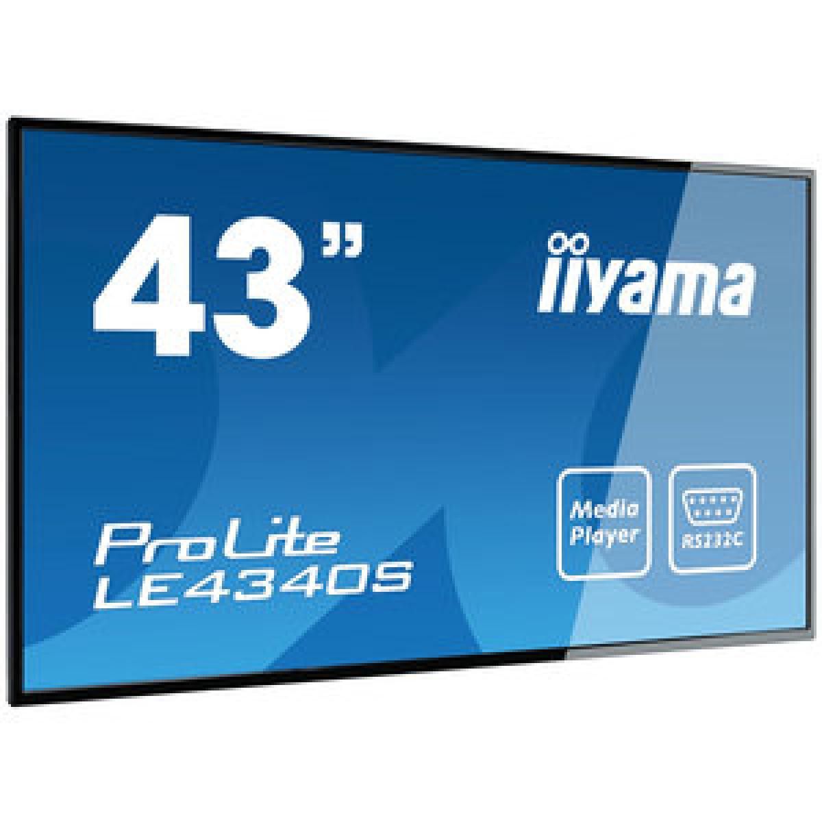 Iiyama - Ecran 43 pouces Full HD Prolite LE4340S-B1 - Moniteur PC