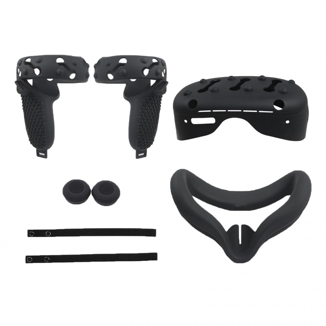 marque generique - VR Face Cover Skin Set Bundle Pour Oculus Quest 2 Face Protect Noir - Accessoires Réalité virtuelle