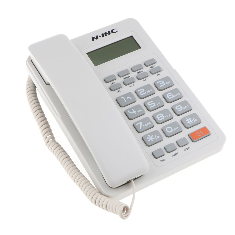 marque generique - téléphone à cordon téléphone à la maison fsk / dtmf écran lcd redlal ligne téléphone blanc - Modem / Routeur / Points d'accès