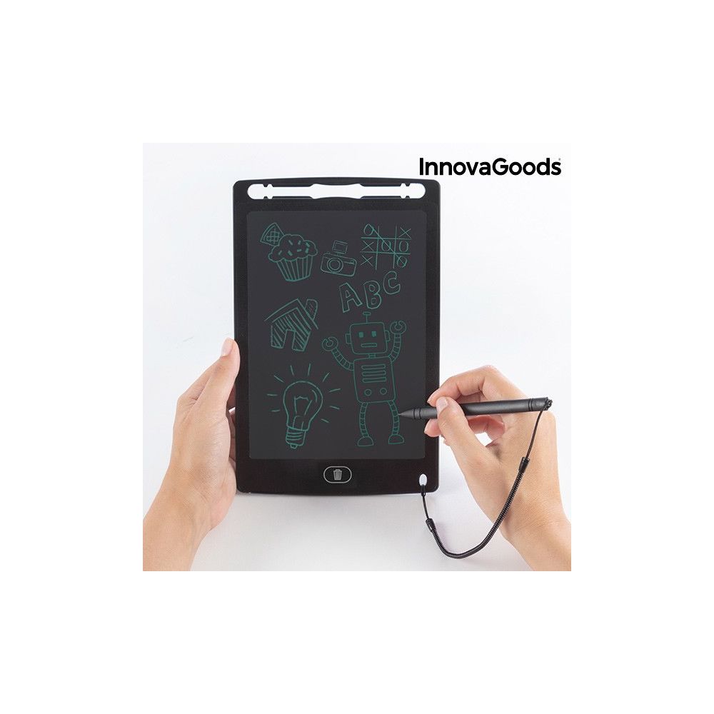 Totalcadeau - Tablette pour dessiner et ecrire avec ecran LCD - pour l’école, Bloc-notes de bureau et mémo frigo avec ecran - Tablette Graphique