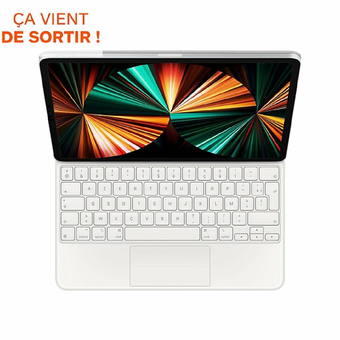 Apple - Magic Keyboard pour iPad Pro 11 pouces (3? génération) et iPad Air (4? génération) - Français - Blanc - Clavier
