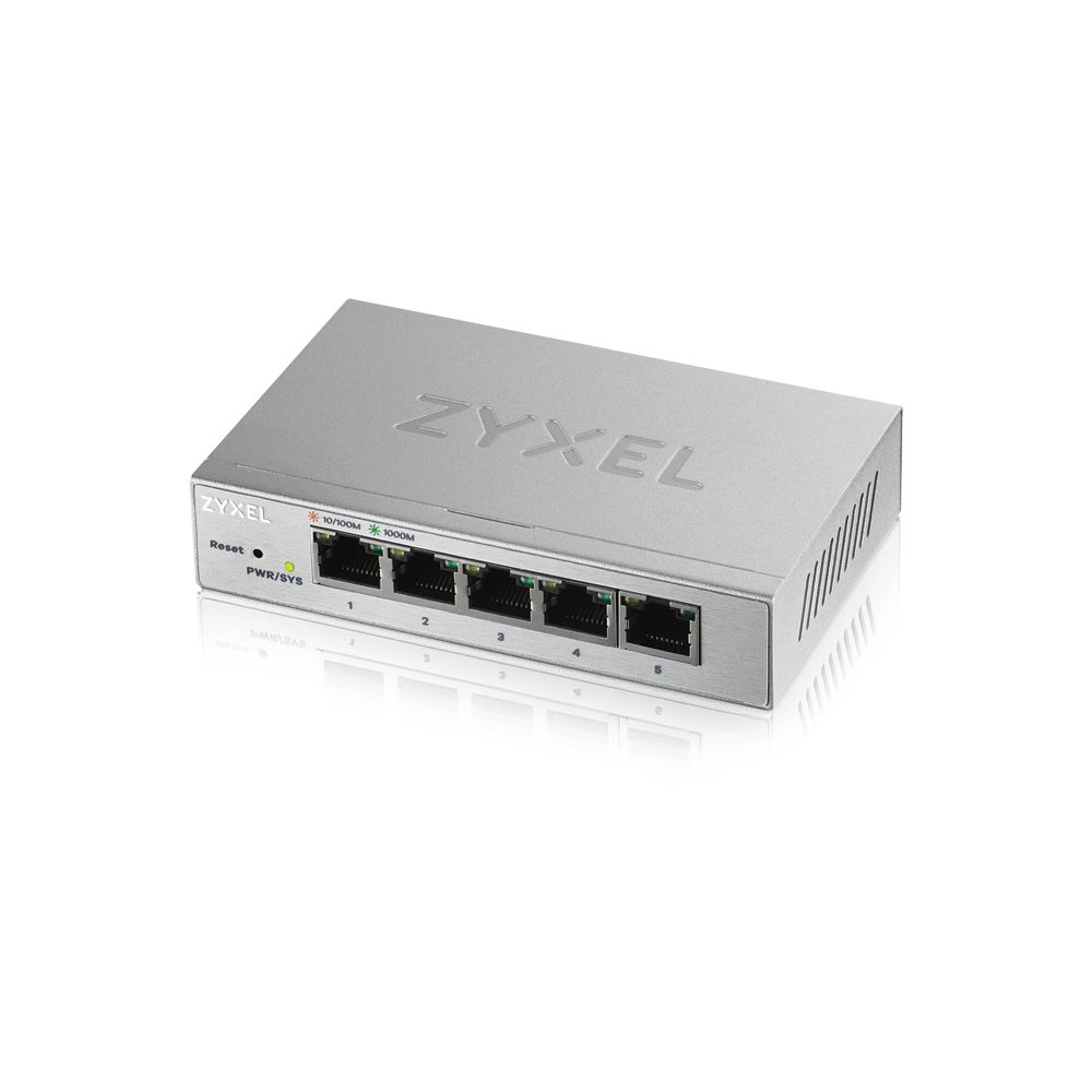 Zyxel - Zyxel GS1200-5 Géré Gigabit Ethernet (10/100/1000) Argent - Switch
