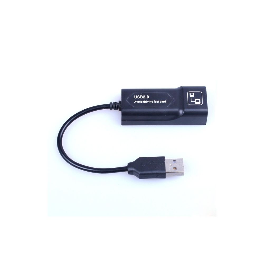 Wewoo - Adaptateur USB Ethernet vers RJ45 10/100 Mbps Carte réseau (Noir) - Clé USB Wifi