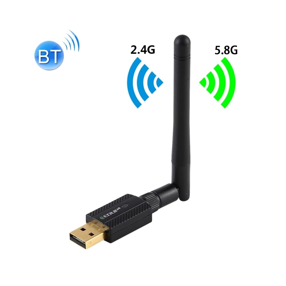 Wewoo - EP-AC1661 2 en 1 Bluetooth 4.2 + Dual Band 11AC 600Mbps Adaptateur USB sans fil haute vitesse Récepteur WiFi - Clé USB Wifi