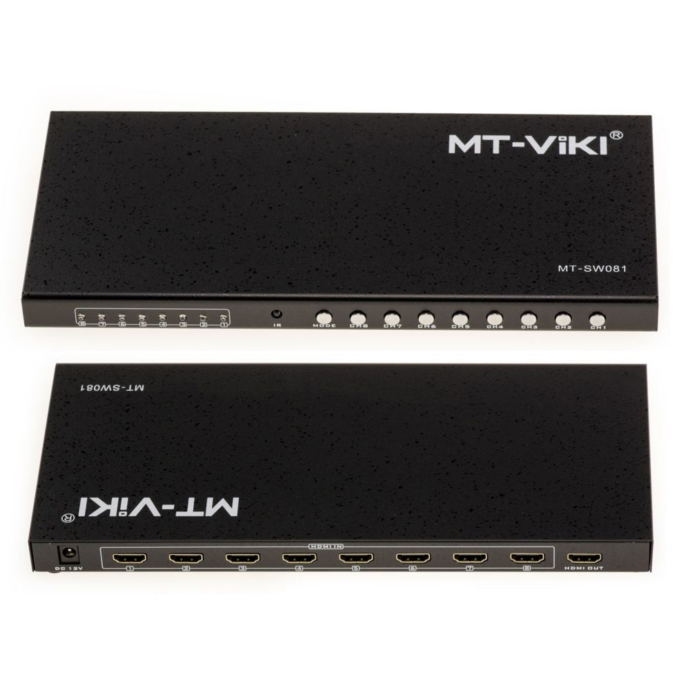 Kalea-Informatique - 8x1 HDMI MULTIVIEWER Switch. Affichage d'une Source Parmi 8 ou Affichage Multiple PIP Incrustation de 4 ou 8 images - Switch