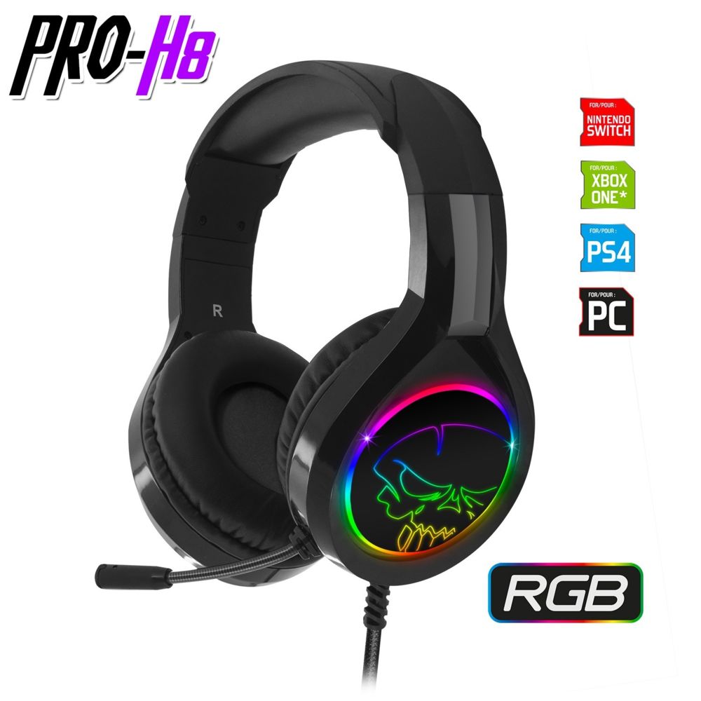 Spirit Of Gamer - Casque audio Spirit of gamer PRO-H8 - LED RGB - Compatible Switch/PS4/XBOX ONE/PC - Micro-Casque