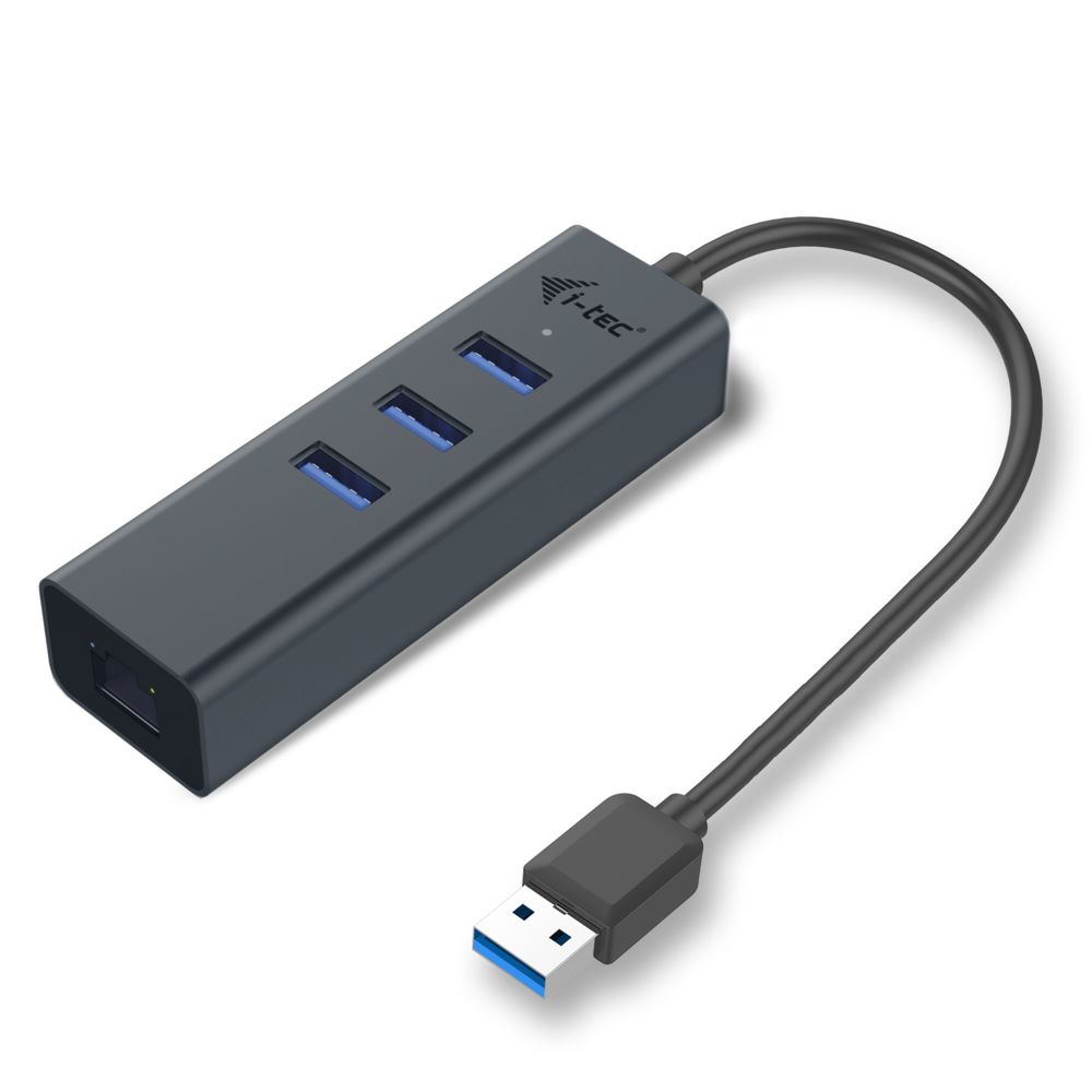 I-Tec - i-tec Metal Concentrateur Ethernet HUB USB 3.0 - Hub