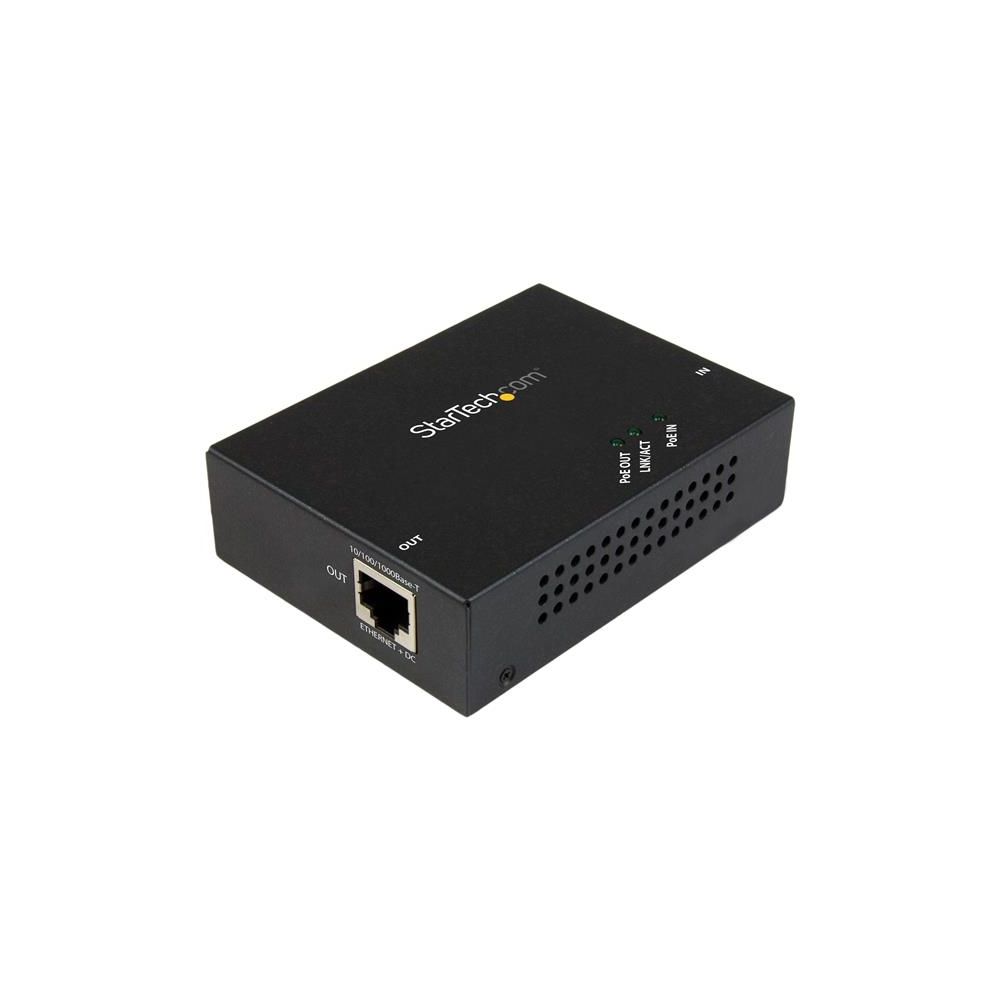 Startech - StarTech.com Répéteur Gigabit PoE+ à 1 port - Extendeur Power over Ethernet 802.3at et 802.3af - 100 m - Carte réseau