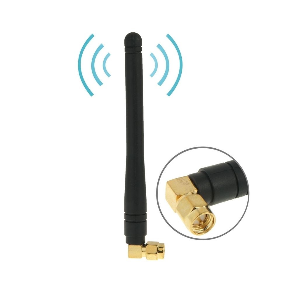 Wewoo - Antenne Wifi noir Haute Qualité 3dBi SMA Mâle 1.2GHz - Antenne WiFi