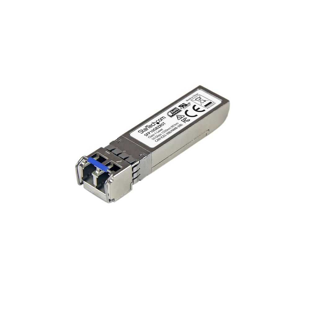 Startech - StarTech.com Module de transceiver SFP+ 10GBase-ZR à fibre optique 10 Gigabit - Conforme aux normes MSA - Monomode LC - 80 km - Modem / Routeur / Points d'accès