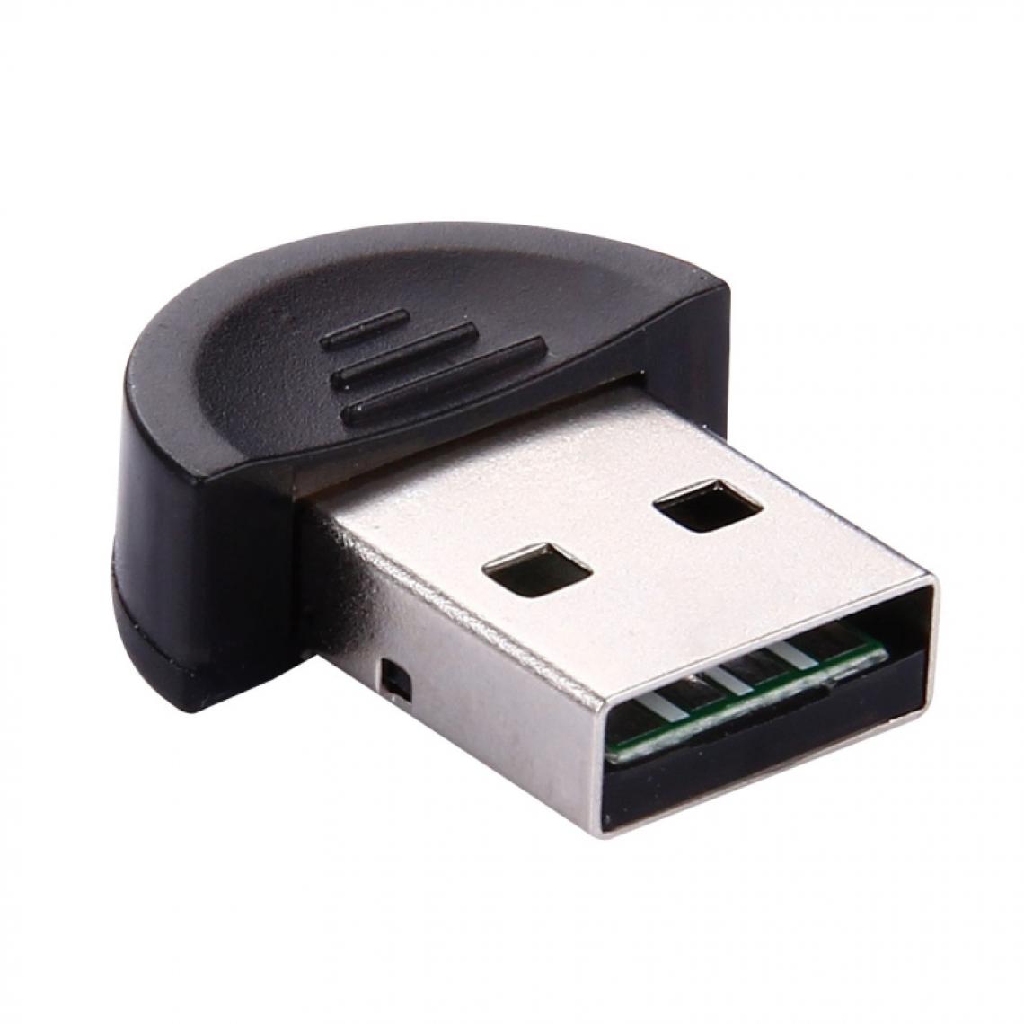 Wewoo - Clé USB Bluetooth Driveless adaptateur noir avec puce CSR, prise & Jouer - Carte réseau