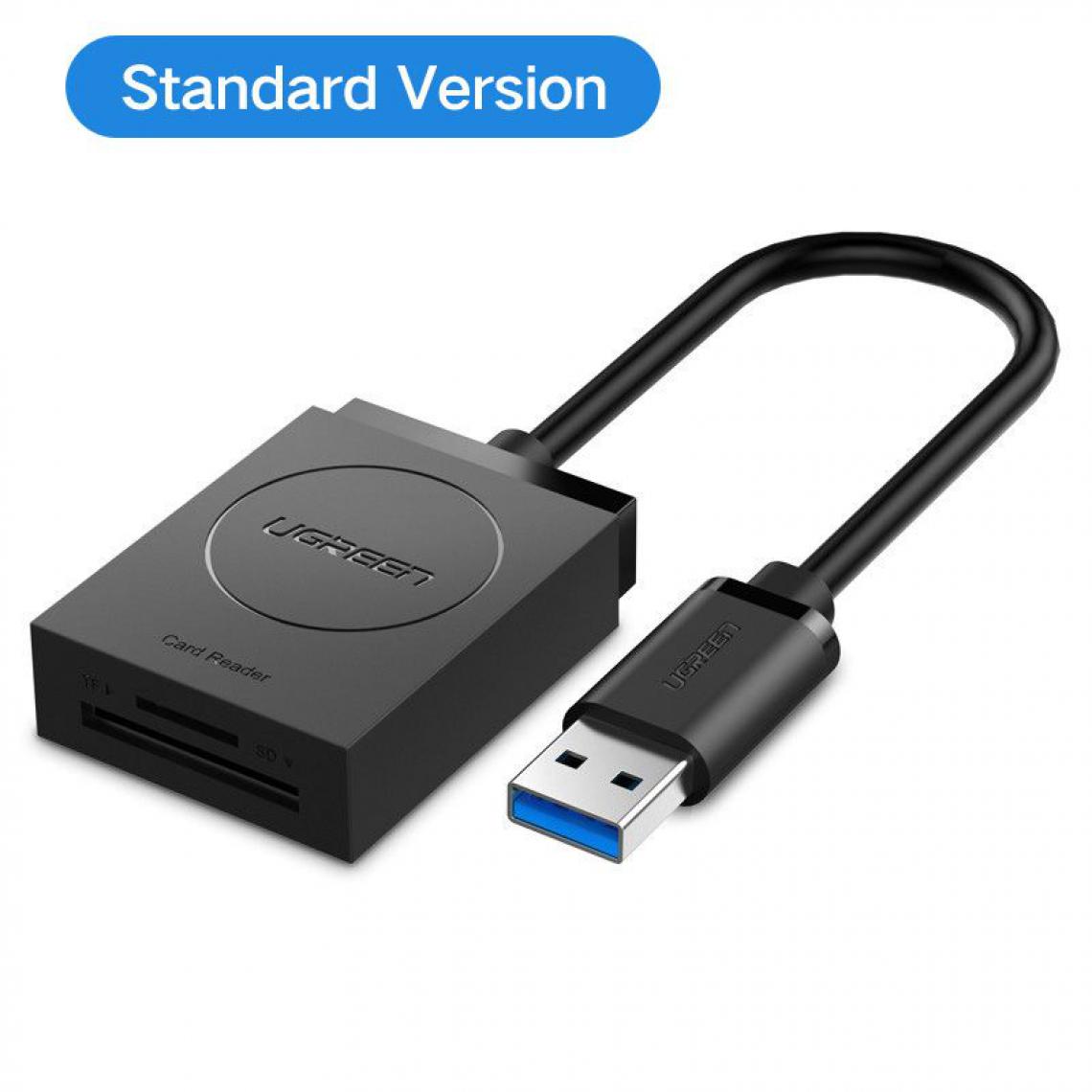 Generic -  Lecteur de Carte mémoire GREEN USB 3.0  ï¼Micro SD SD TF Carte Adaptateur pour Ordinateur Portable OTG  ,L36 * W50 * H13(mm) - Noir  - Lecteur carte mémoire