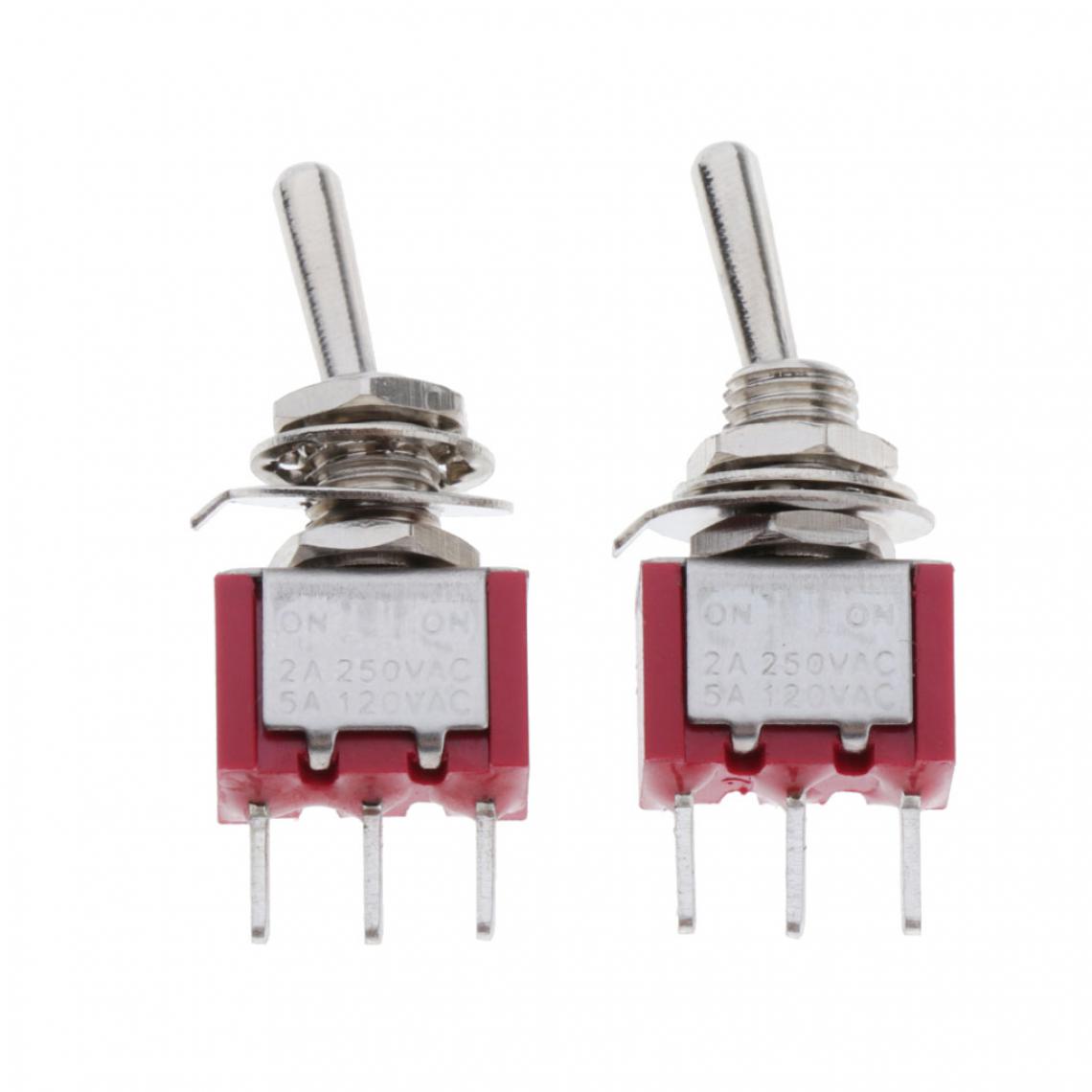 marque generique - 2 Interrupteurs à Bascule Miniatures 3 Broches SPDT On-on 5A 120VAC de Haute Qualité NOUVEAU - Switch