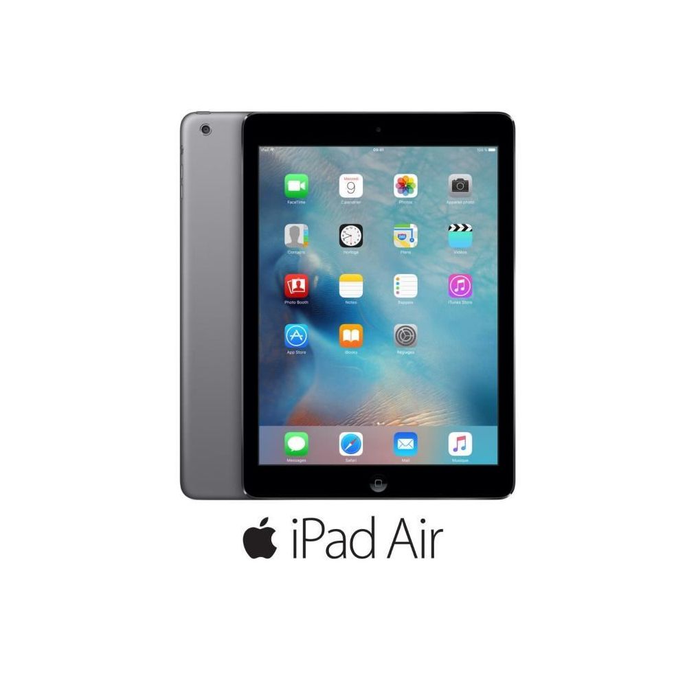 Apple - Tablette Apple iPad Air Wi-Fi + Cellular 16 Go 9.7 pouces Gris - iPad