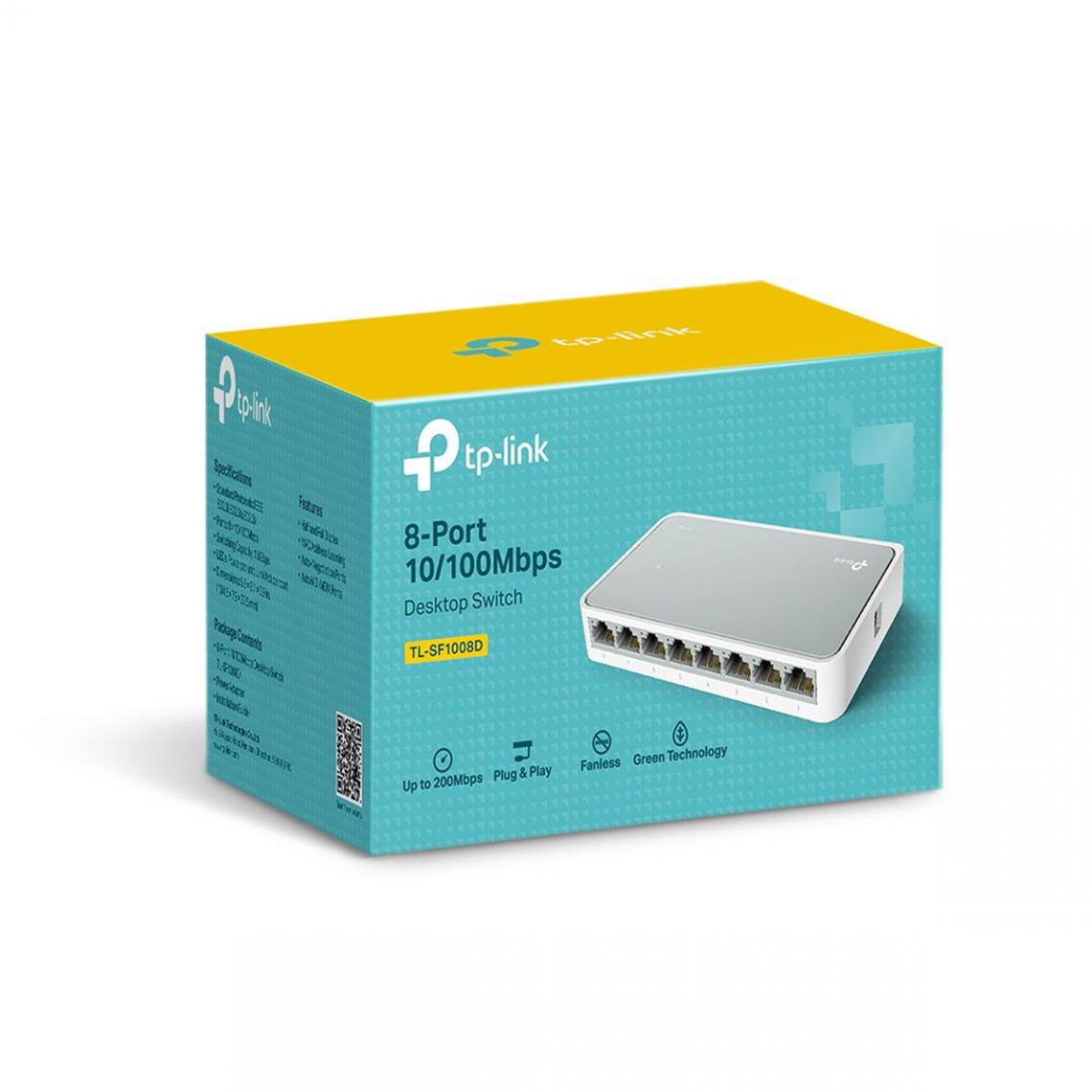 TP-LINK - Switch Réseau ethernet TP-Link SF1008D - Modem / Routeur / Points d'accès
