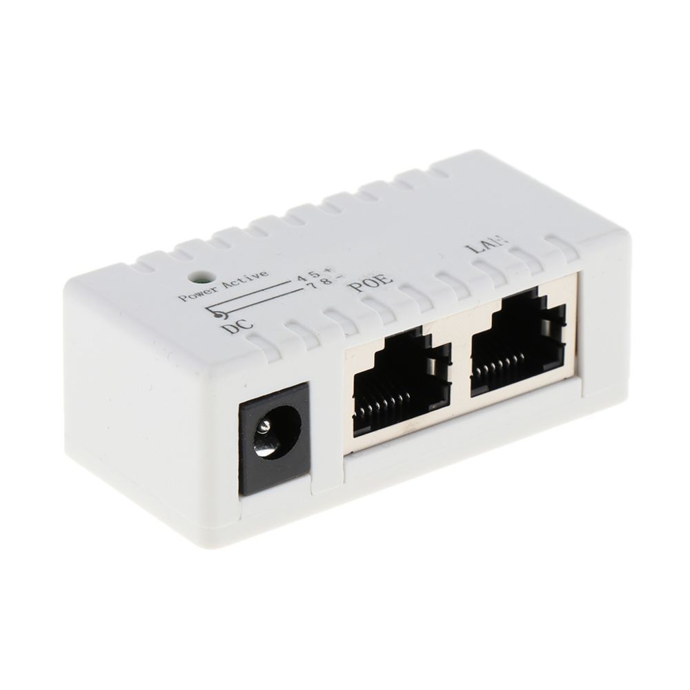 marque generique - Injecteur POE sur adaptateur Ethernet Caméra IP Réseau local CC, blanc - Modem / Routeur / Points d'accès