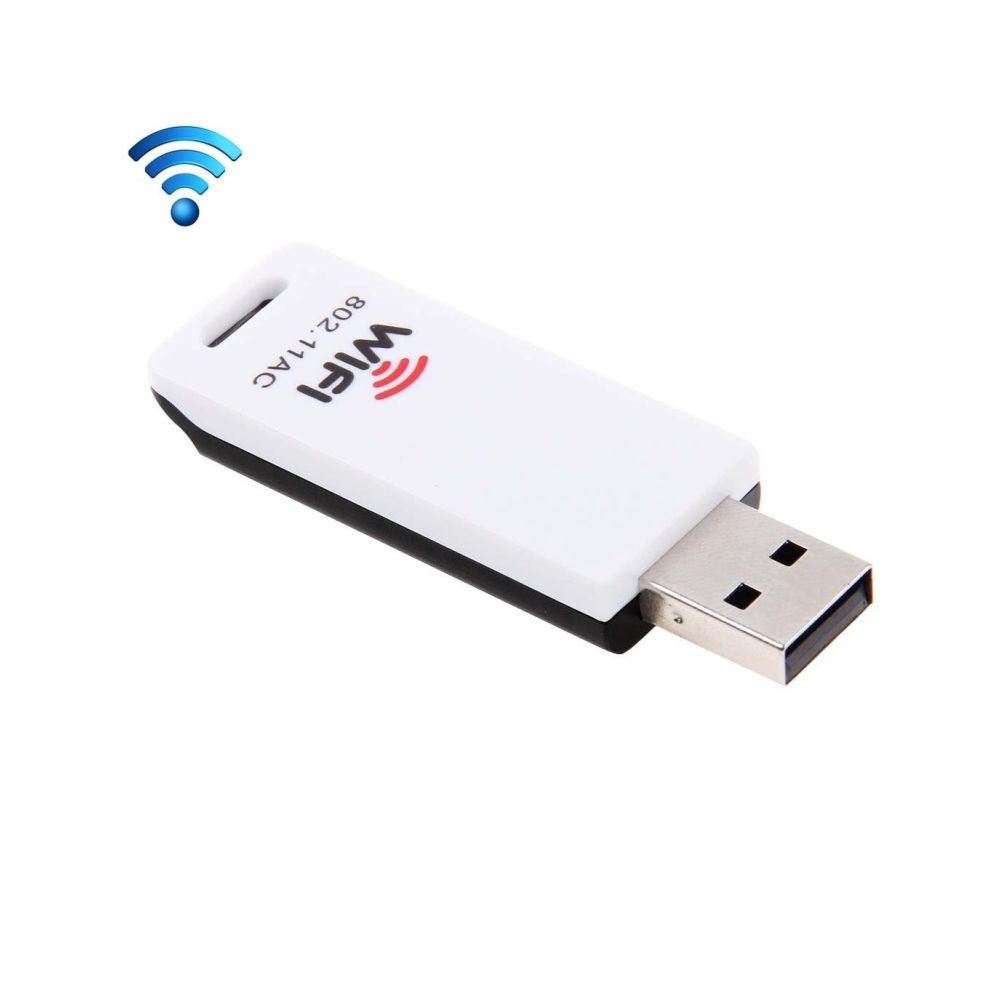 Wewoo - Adaptateur sans fil USB WiFi 2.4GHz / 5GHz Dual-Band Support 802.11ac - Clé USB Wifi