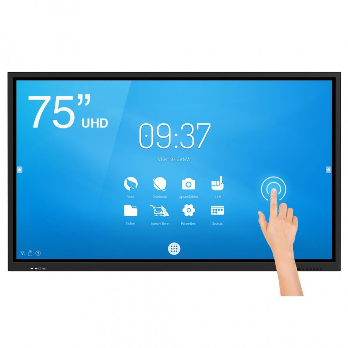 Speechi - Ecran interactif tactile Android SpeechiTouch UHD - 75" - Tablette Android