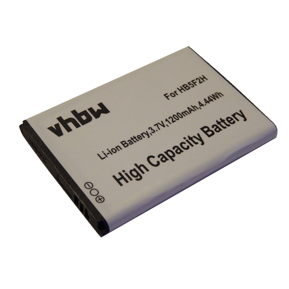 Vhbw - Batterie Li-Ion vhbw 1200mAh (3.7V) pour téléphone portable, Smartphone Huwei E5170 Home Net Box. Remplace: HB5F2H. - Modem / Routeur / Points d'accès