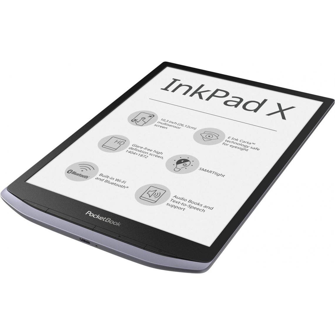 Inconnu - Pocketbook InkPad X metallic grey - Liseuse