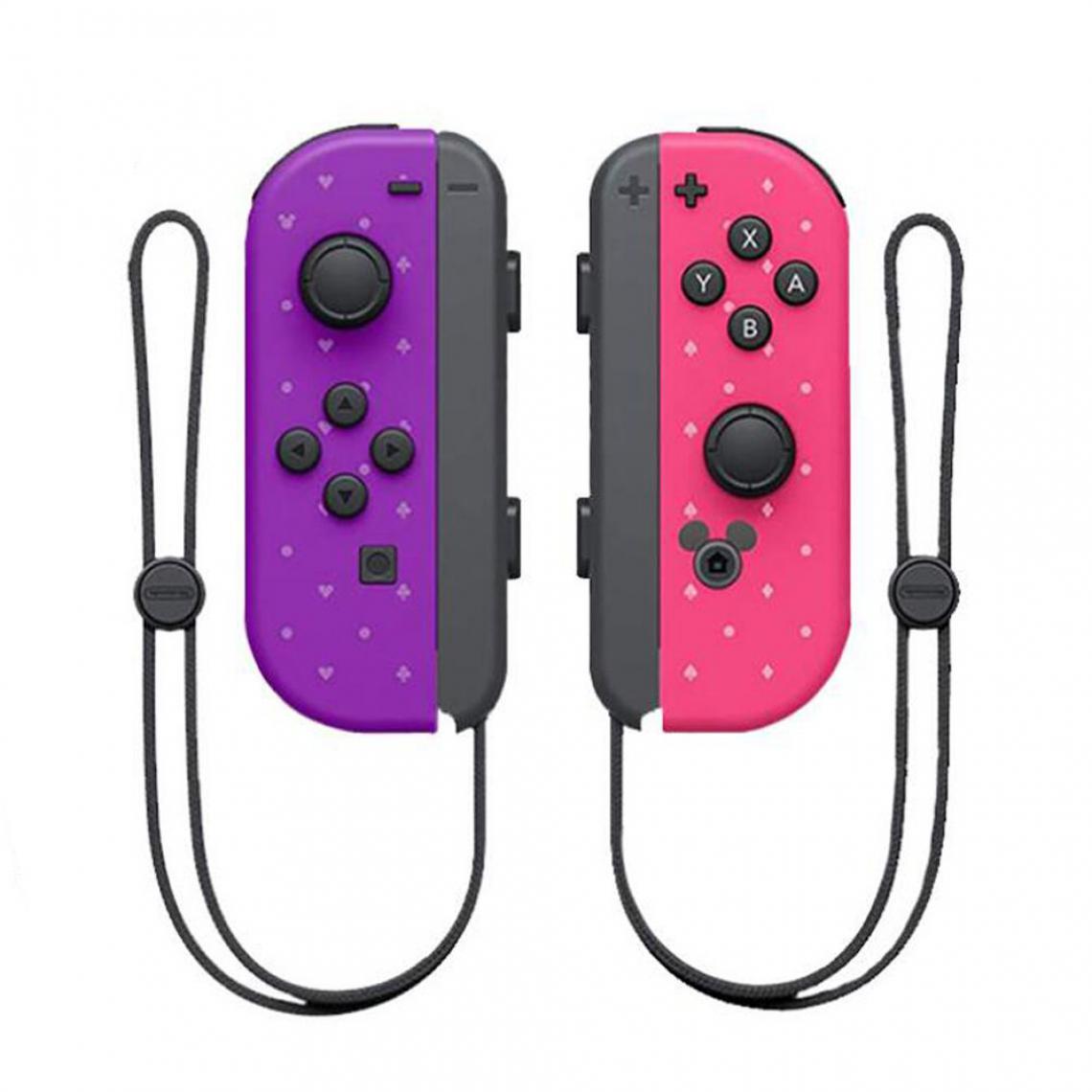 Generic - Manette de jeu Joy-Con sans fil, Joystickï¼ gauche/droite pour nintendo Switch  -   Violet / Rose  - Joystick