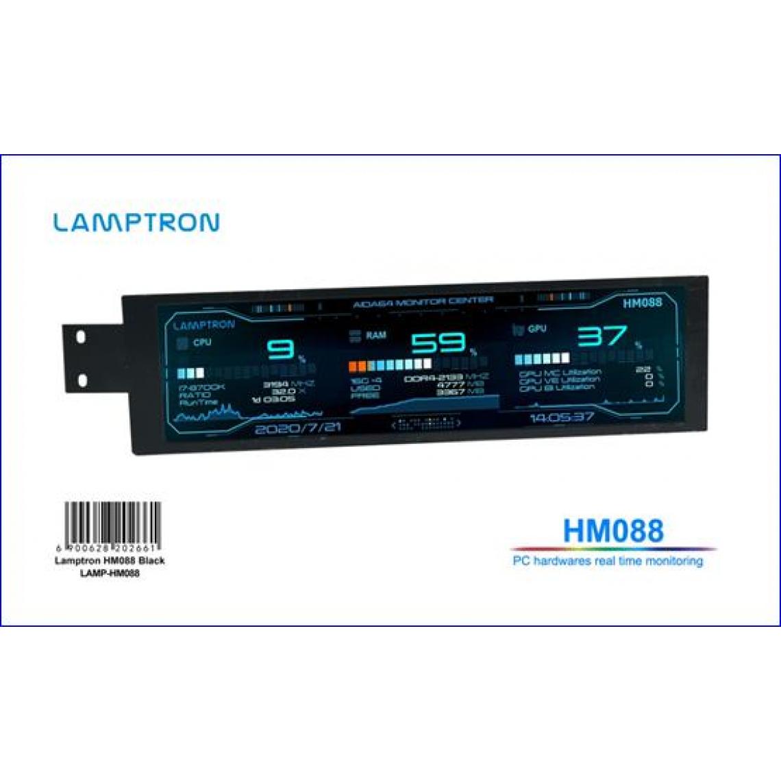 Lamptron - HM088 Hardware Monitor - Moniteur PC
