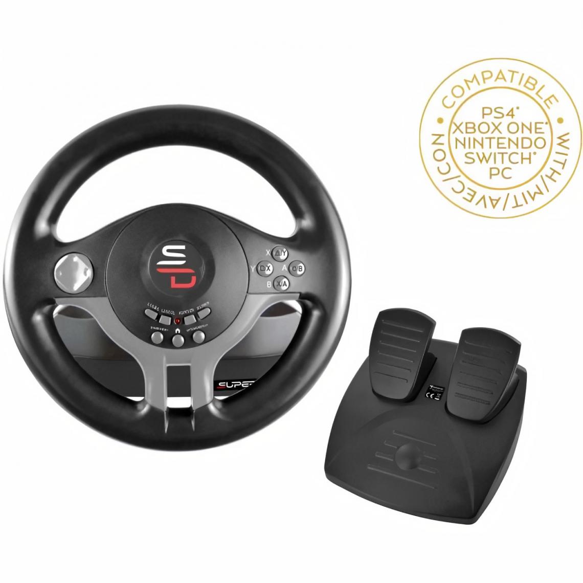 Subsonic - Volant Driving Wheel - SUBSONIC - Compatible Switch, PS4, Xbox One, PC - Volant PC