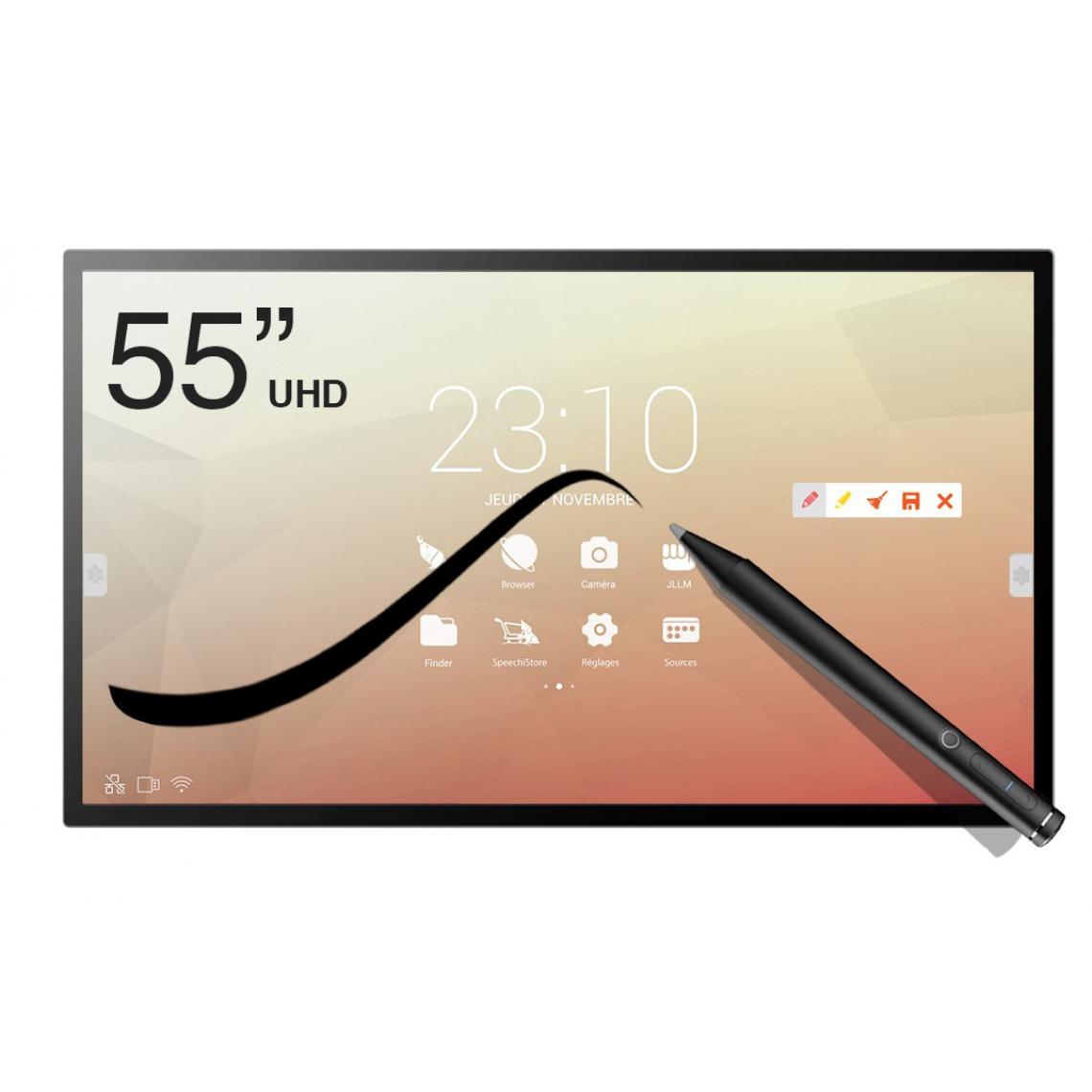 Speechi - Ecran interactif tactile capacitif Android SpeechiTouch UHD - 55’’ - Tablette Android