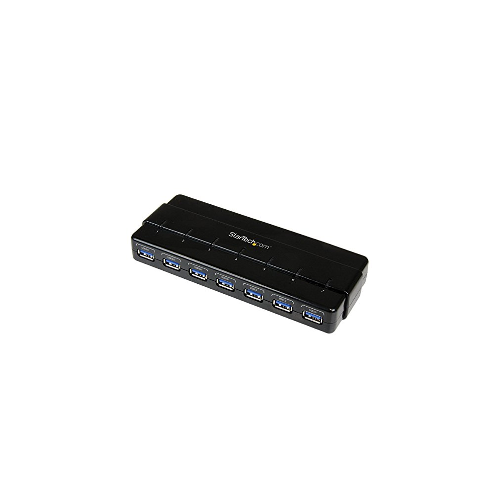 Startech - Hub SuperSpeed USB 3.0 avec 7 ports - Concentrateur USB 3.0 avec adaptateur d'alimentation - Hub