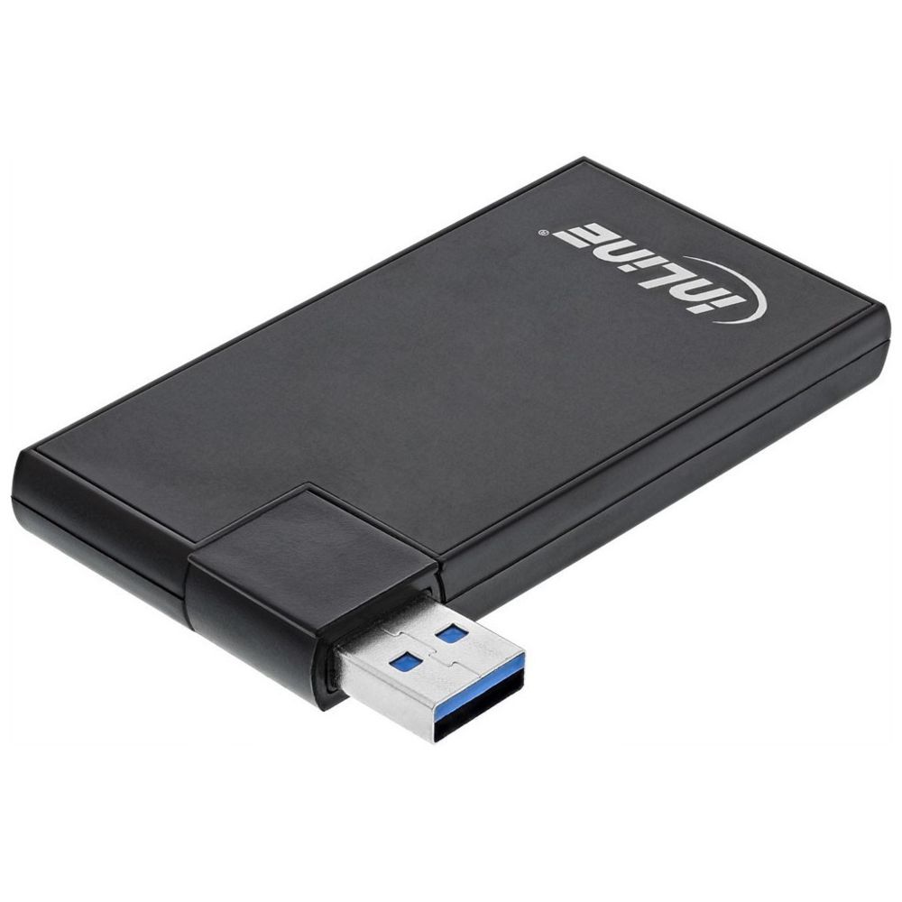 Inline - Hub rotatif InLine® USB 3.0, 4 ports, noir - Hub