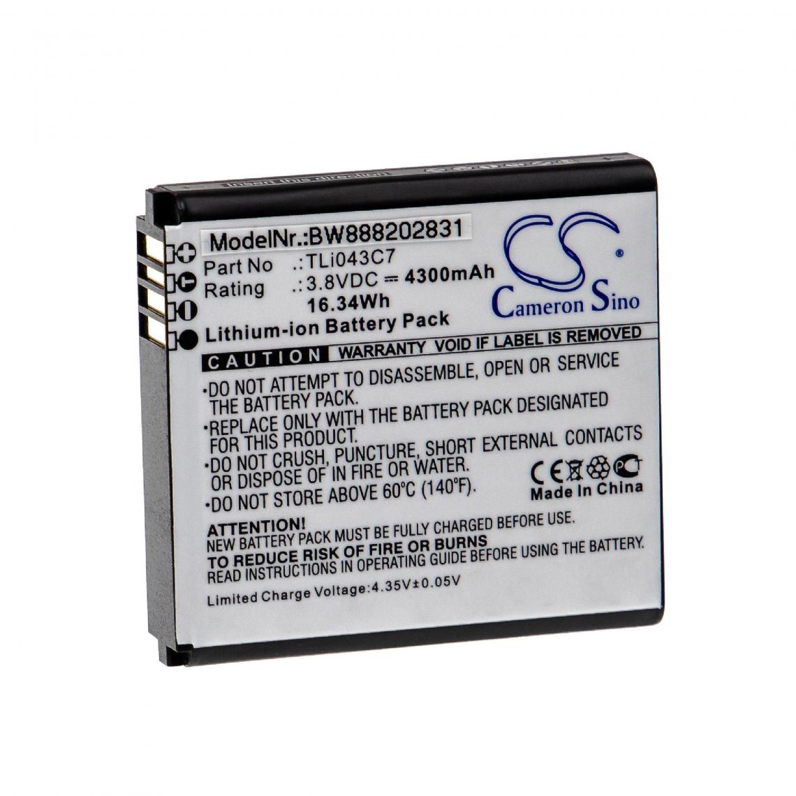 Vhbw - vhbw Batterie compatible avec Alcatel EE120 routeur modem hotspots (4300mAh, 3,8V, Li-ion) - Modem / Routeur / Points d'accès