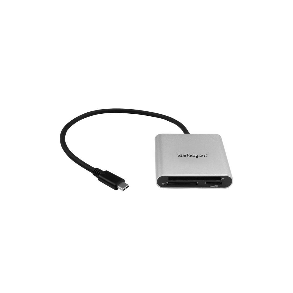 Startech - Lecteur et enregistreur multicartes USB 3.0 avec USB-C pour cartes mémoire SD, microSD et CompactFlash - Lecteur carte mémoire