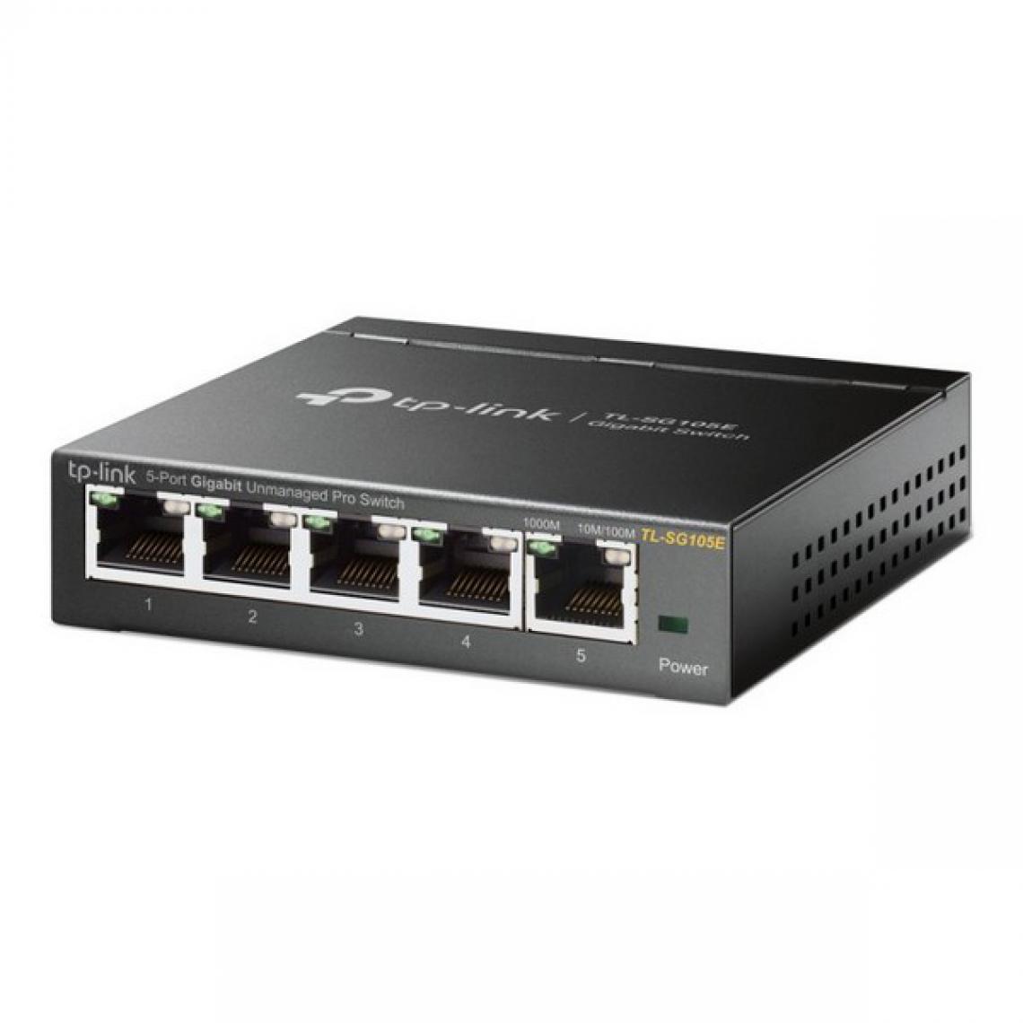 TP-LINK - Commutateur Gigabit 5 ports Easy Smart TL-SG105E de TP-Link - Switch