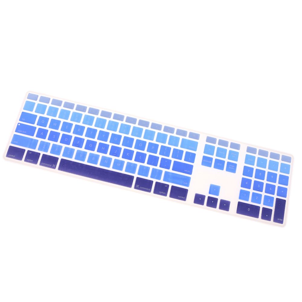 marque generique - ordinateur portable clavier protecteur film pour imac filaire clavier USB a1243 dégradé bleu - Accessoires Clavier Ordinateur