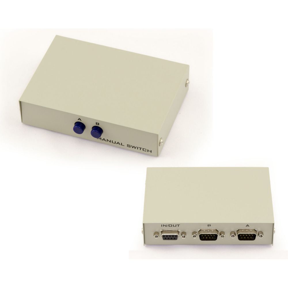 Kalea-Informatique - Boitier de partage Série RS232 / Switch RS-232 / 2 ports - Réversible : 2 entrées vers 1 sortie OU 1 entrée vers 2 sorties - Switch