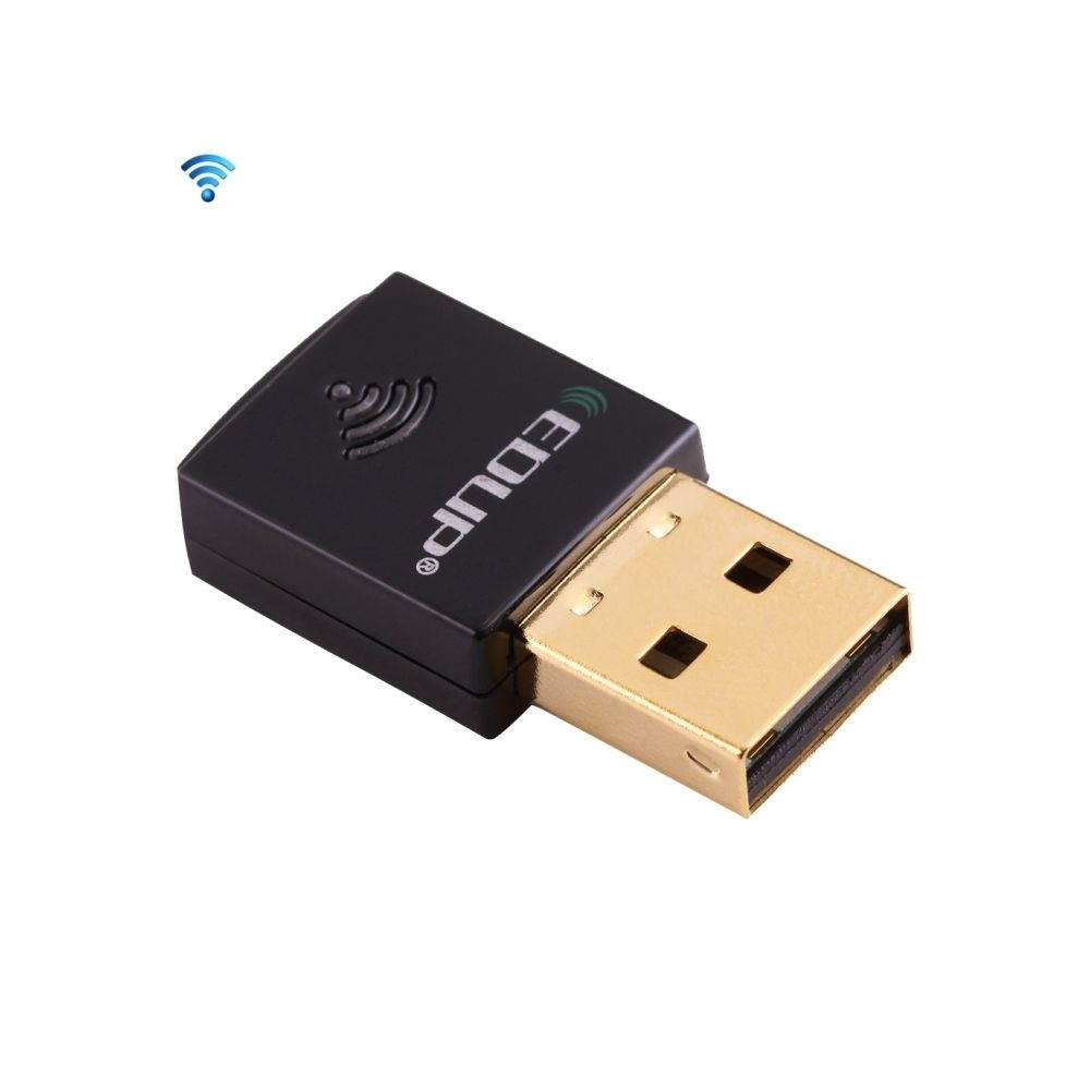 Wewoo - Adaptateur noir pour Nootbook / ordinateur portable / PC EP-AC1619 Mini USB sans fil 600Mbps 2.4G / 5.8Ghz 150M + 433M double bande carte réseau WiFi - Clé USB Wifi