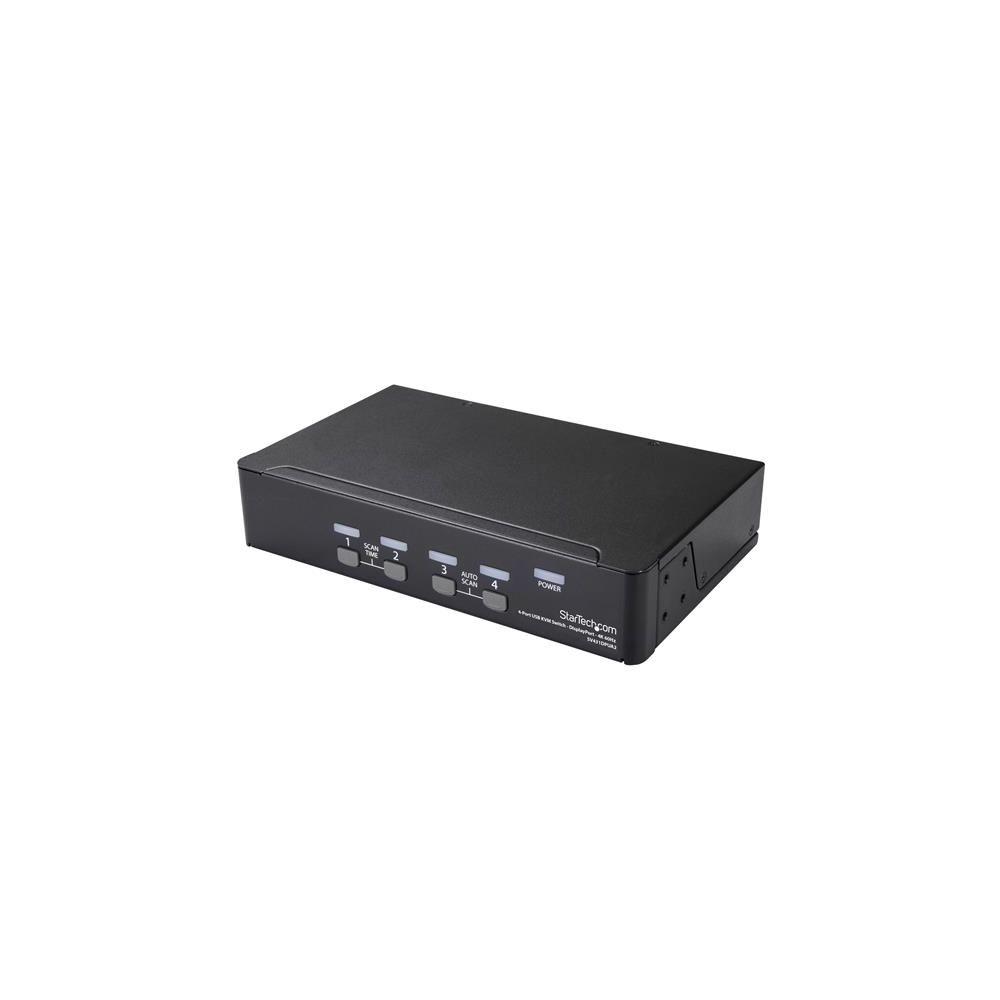 Startech - StarTech.com Switch KVM DisplayPort 4K 60 Hz à 4 ports avec hub USB 2.0 intégré - Switch