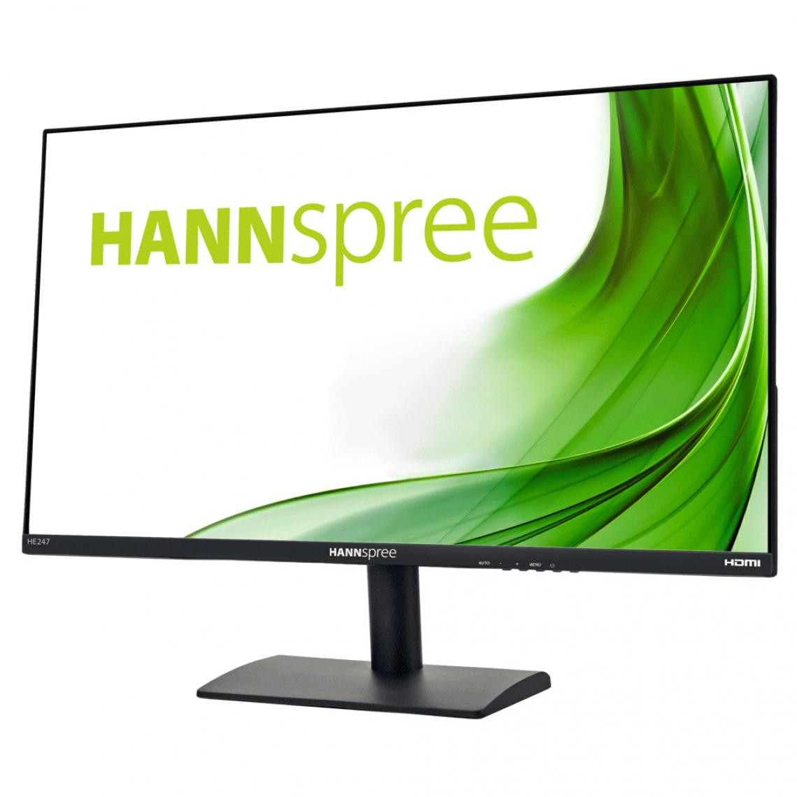 Hannspree - HE247HFB 23.6p LED Monitor FHD HE247HFB 23.6p LED Monitor FHD 16:9 250cd/m2 HDMI VGA - Moniteur PC