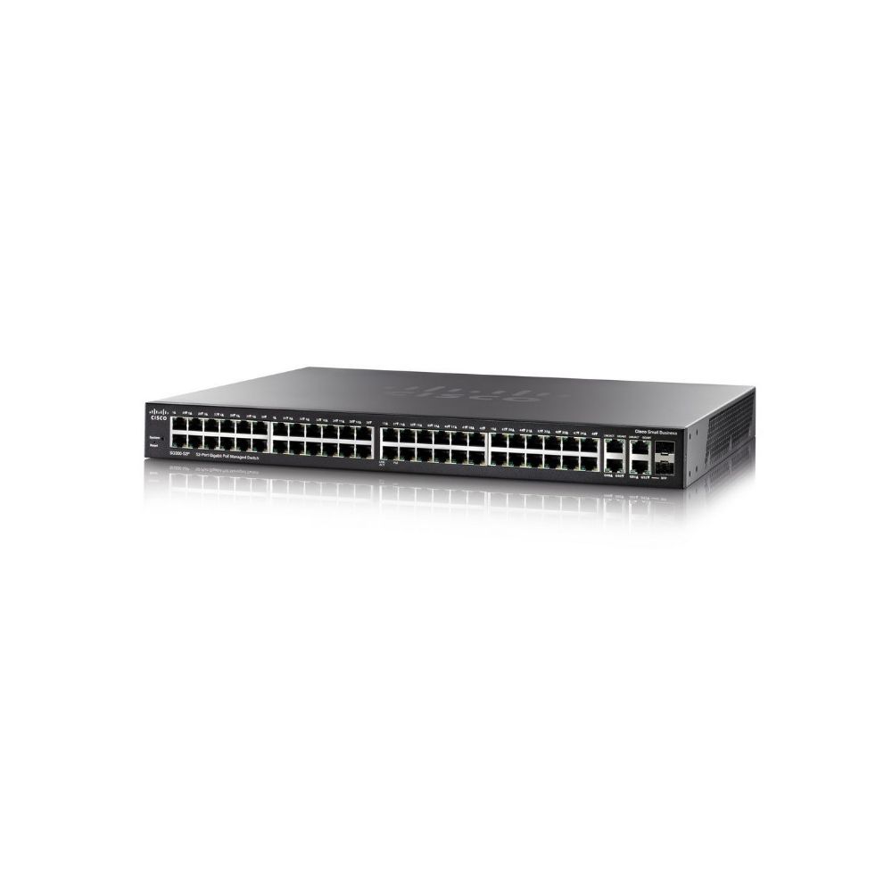 Cisco - Cisco SG350-52 Géré L3 Gigabit Ethernet (10/100/1000) Noir 1U - Switch
